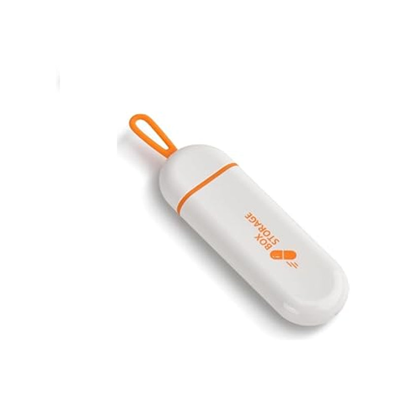 Pill Case 3Compartment-White&Orange
