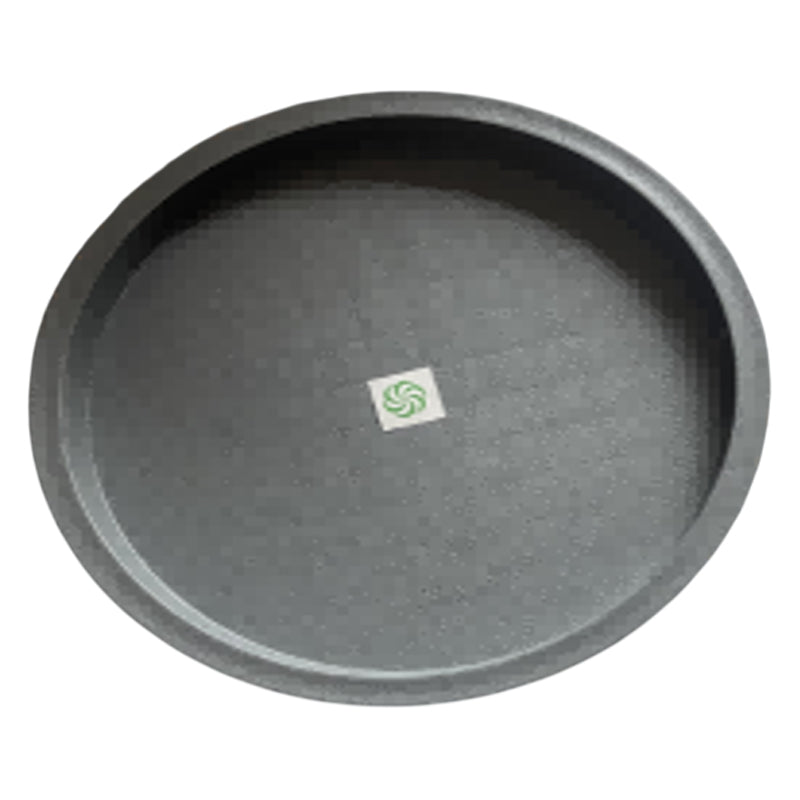 Plastic Round Planter Caddy-22Cm-Grey