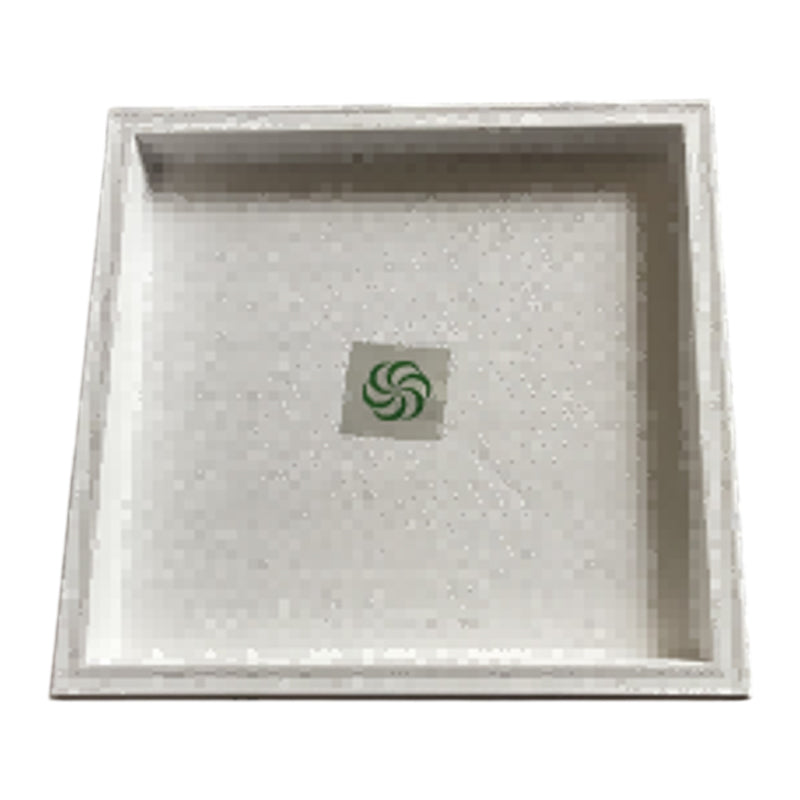 Plastic Square Planter Caddy-25Cm-White