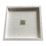 Plastic Square Planter Caddy-25Cm-White