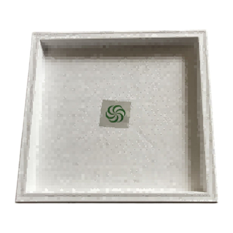 Plastic Square Planter Caddy-43Cm-White