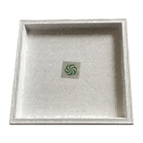 Plastic Square Planter Caddy-43Cm-White