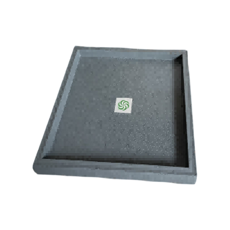 Plastic Square Planter Caddy-Grey-39Cm-Grey