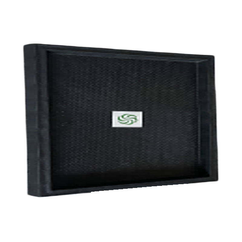 Plastic Rectangular Planter Caddy-Black-45Cm-Black