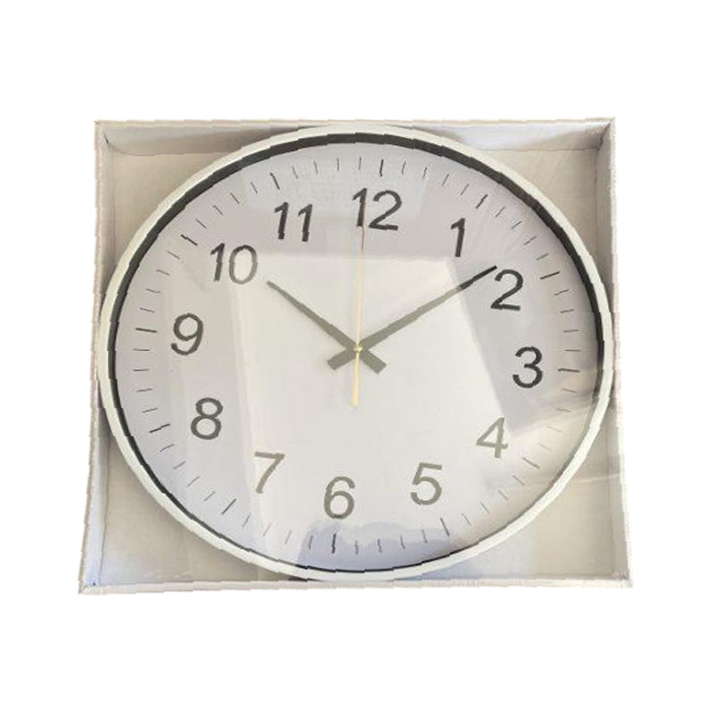 Round Wall Clock-39Cm-White