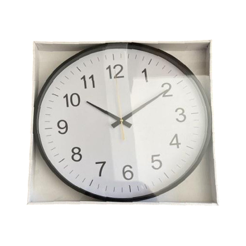 Round Wall Clock-39Cm-Black