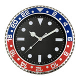 Round Wall Clock-30Cm-Red-Blue