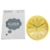 Round Wall Clock-Lemon Design-30Cm-Yellow