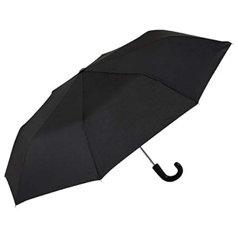 8 Rib Polyolefin Single Fold Umbrella-Black