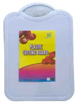 Plastic Cutting Board With Handle Round-White