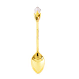 12 Pieces Small Spoon Set, Gold Color