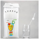 100Pc Drinking Straw - White