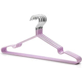 5Pc Metal Non-Slip Hanger - Purple