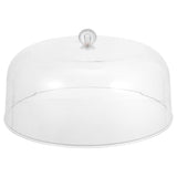 Tray With Stand And Cover 25Cm Clr4004 - Clear