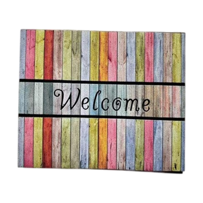 Floor Mat With Card 45X76Cm-Multicolor