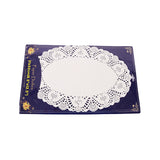 12Pc Paper Doilies Oval Shape 21Cmx32Cm