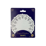 12Pc Paper Doilies Round Shape 30Cm- White