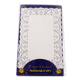 12 Pieces paper doilies Square shape - White Color