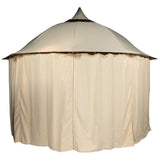 قعدة خارجية فاخرة دانوب هوم مع ستارة ، 4 أمتار - بيج