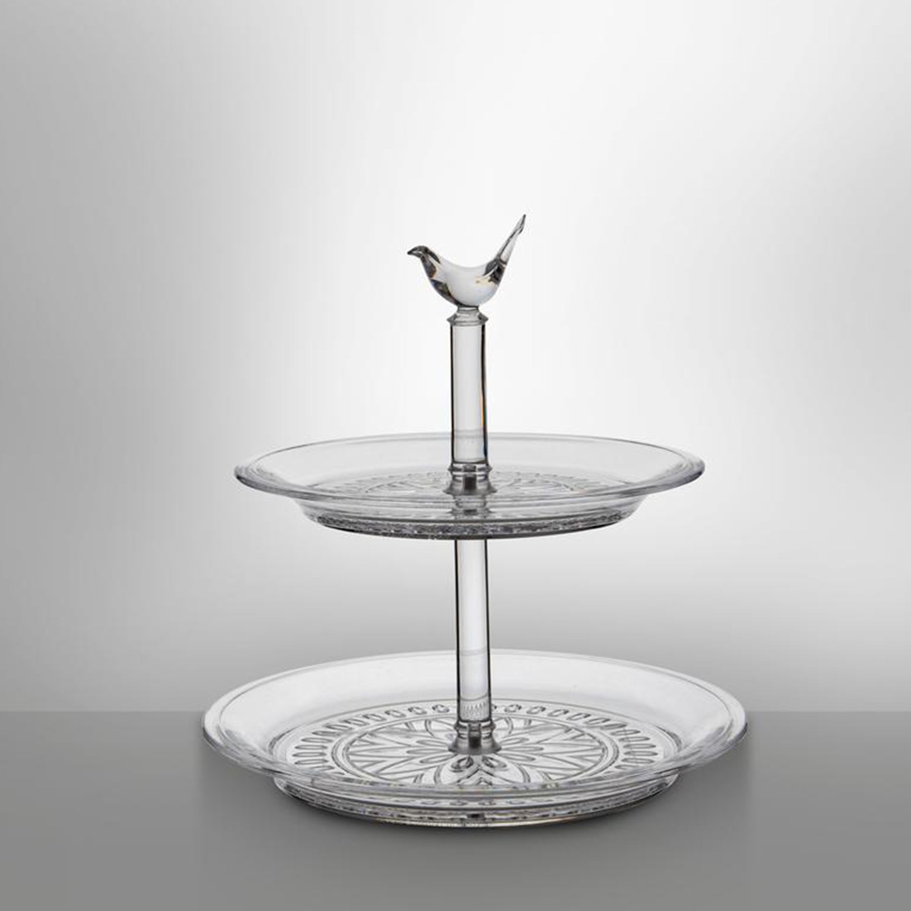 2-Tier Round acrylic tray