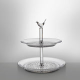 2-Tier Round acrylic tray