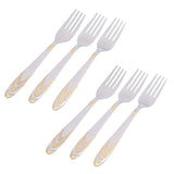 Dinner Forks 6 PCS Set- Silver & Gold