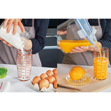 Tempered measuring glass cup