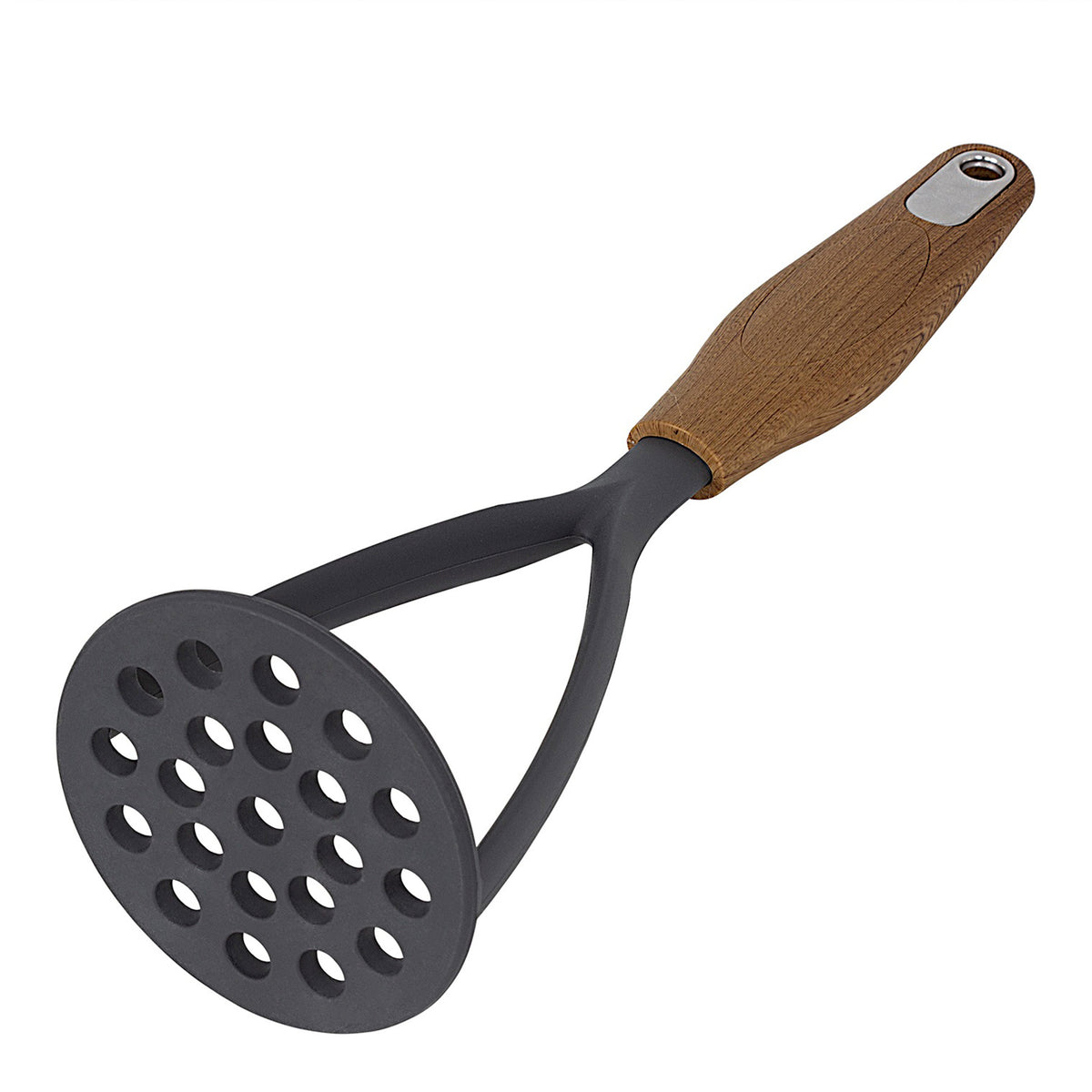Wooden Potato Masher - Brown & Grey Color