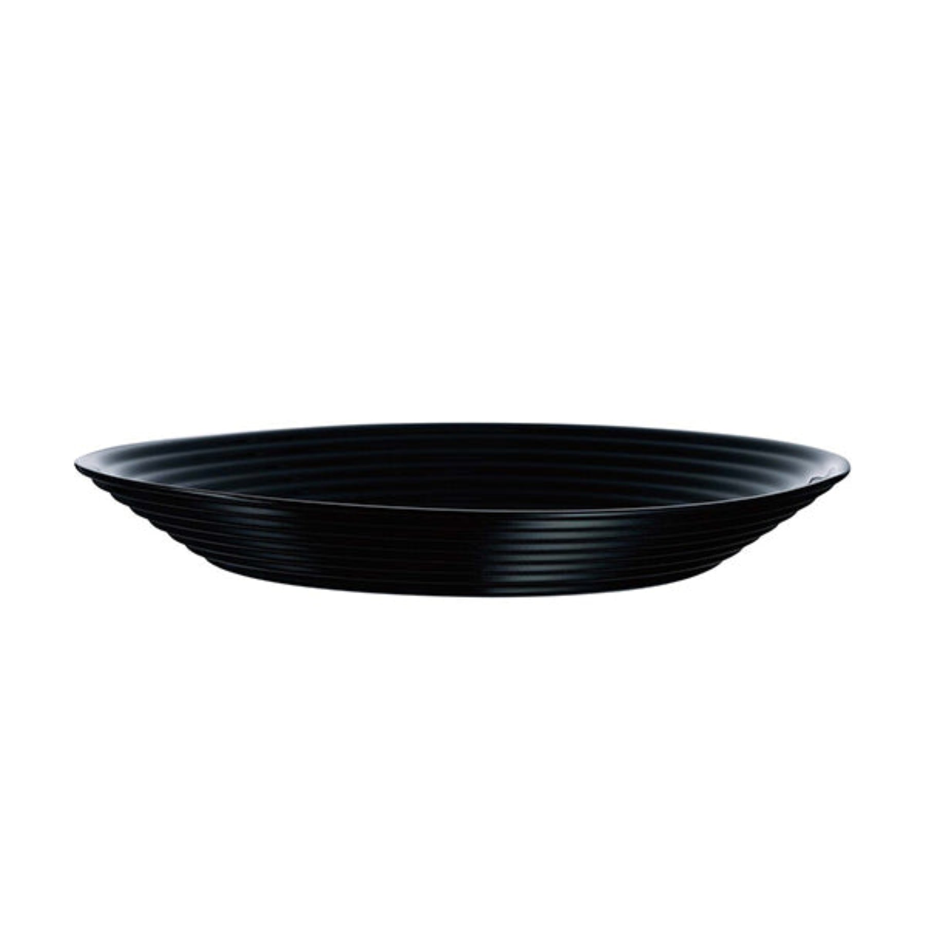 Harena Glass Soup Plate- Black 23cm