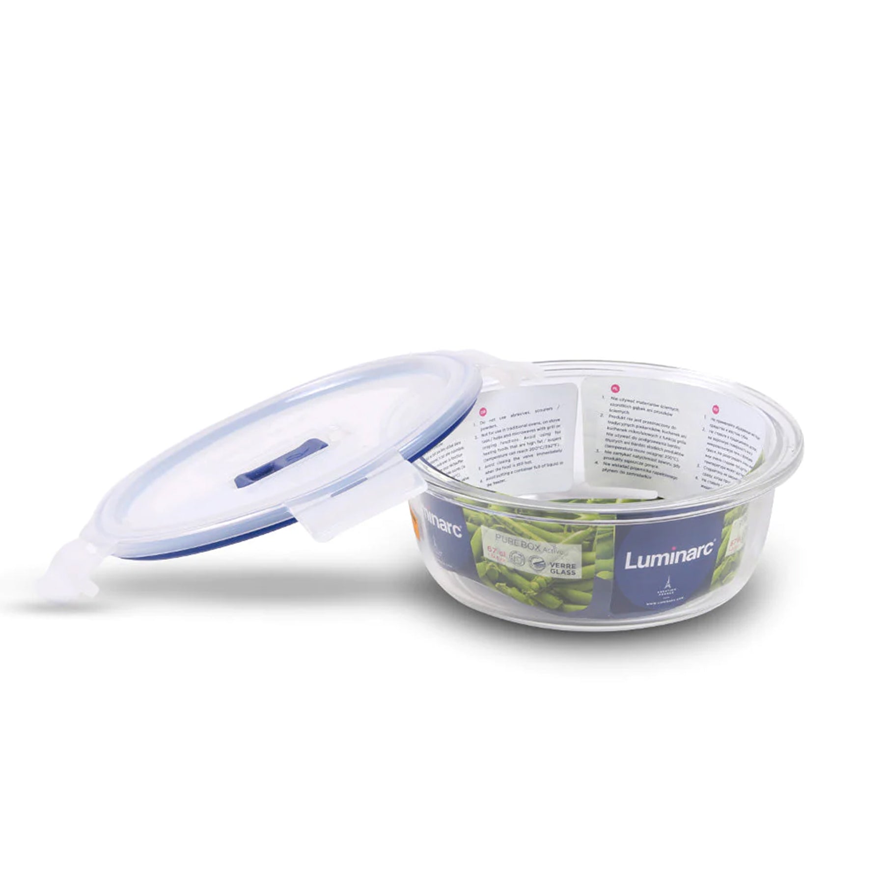 Round Food Canister , Clear Color