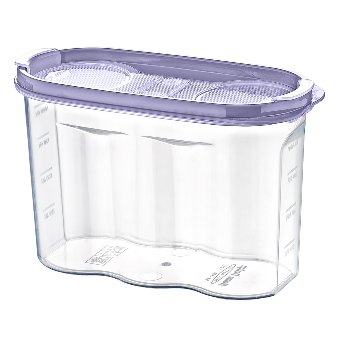 Food Storage Container with purple lid
