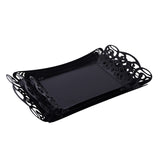 3 PCS black tray set