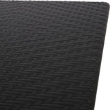 Folding Square Rattan Table - Black