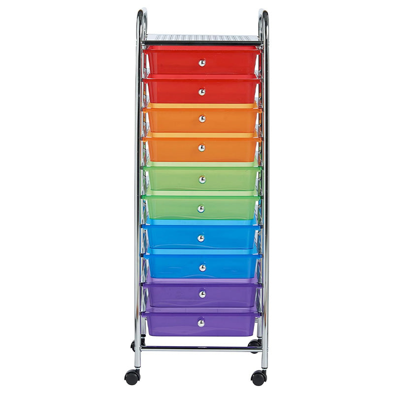 10-tier multicolor Storage trolley
