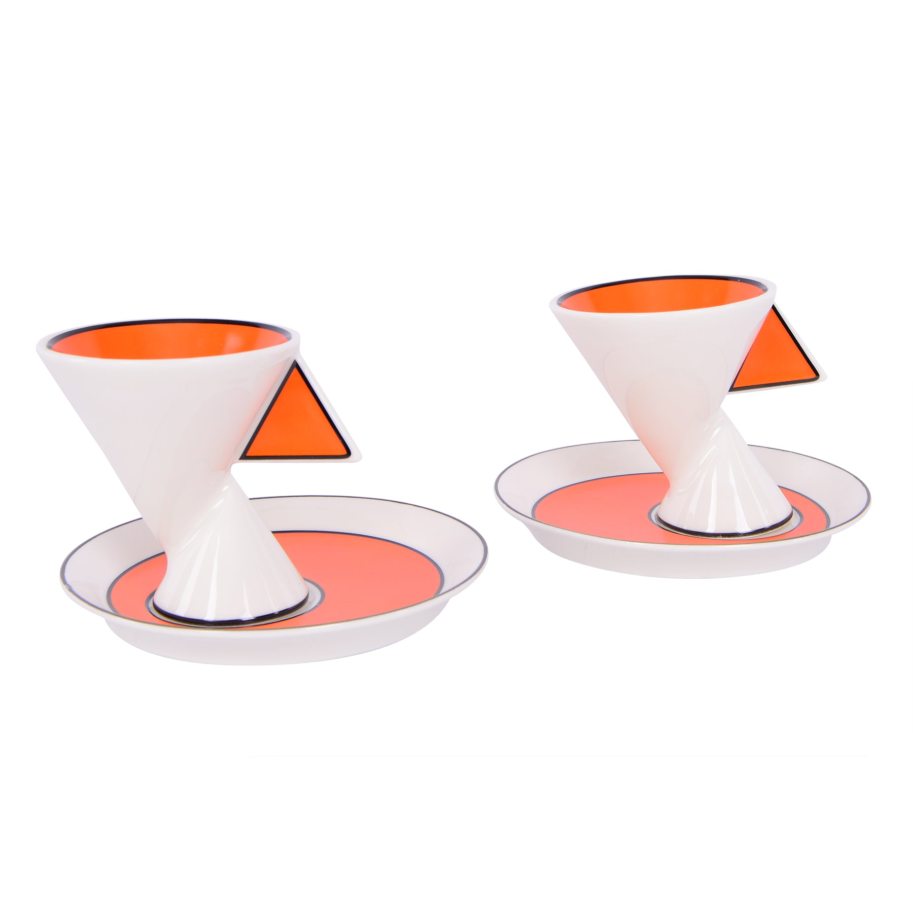 Coffee Set - White & Orange