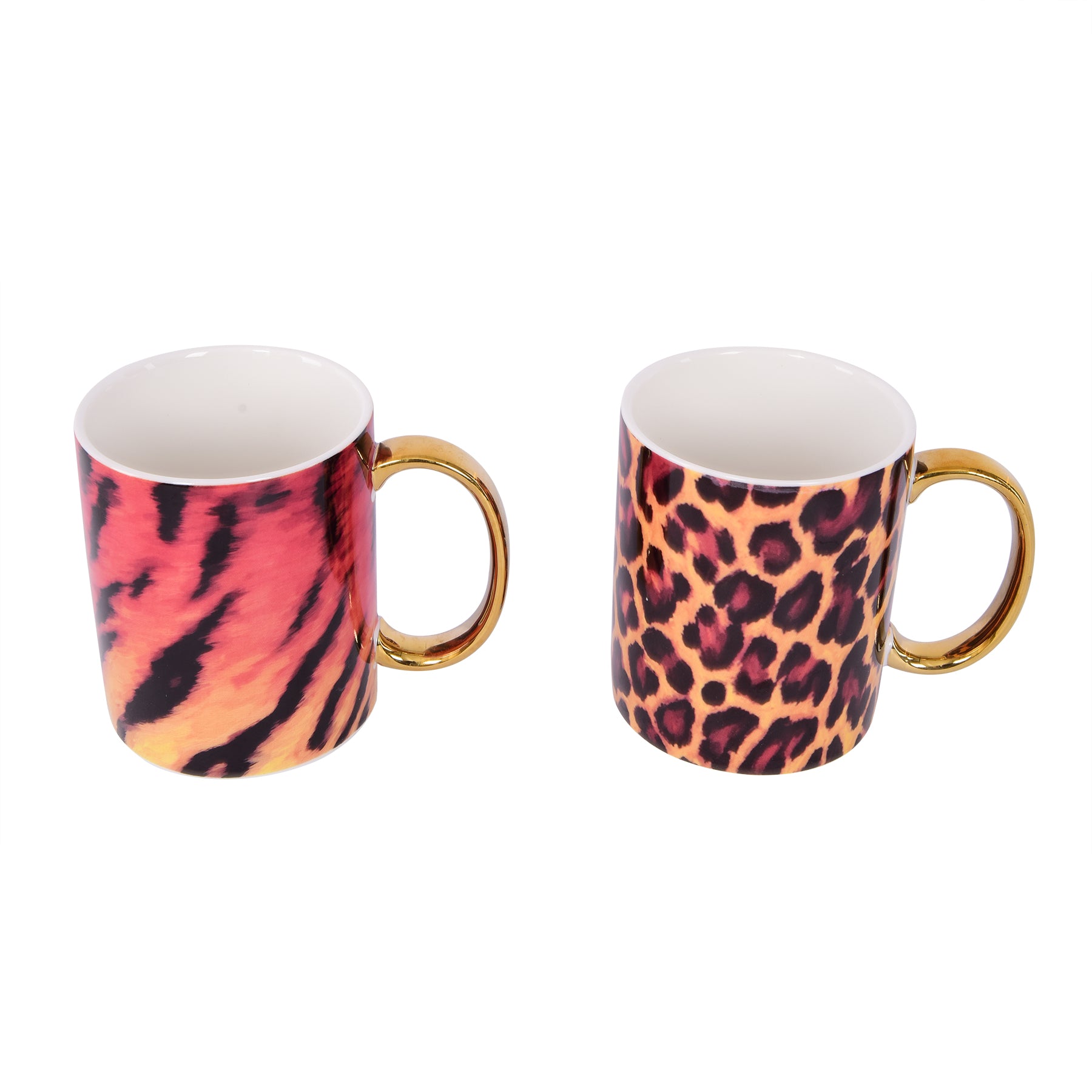 Ceramic Mug with Tiger Drawing