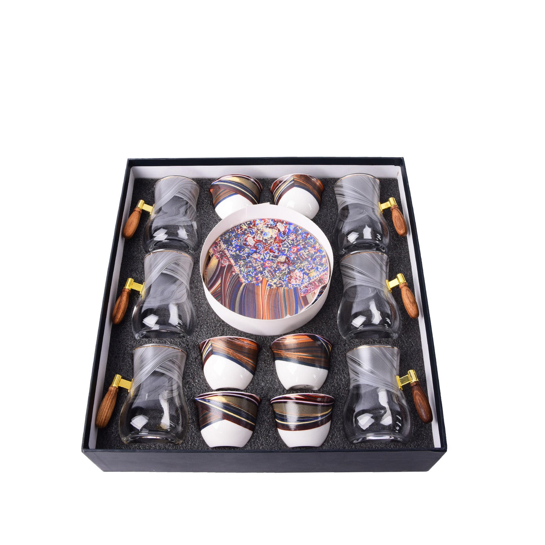 Tea & Coffee Set 18 Pcs - Multi - Color