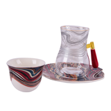 Tea & Coffee Set - Multi- Colorw