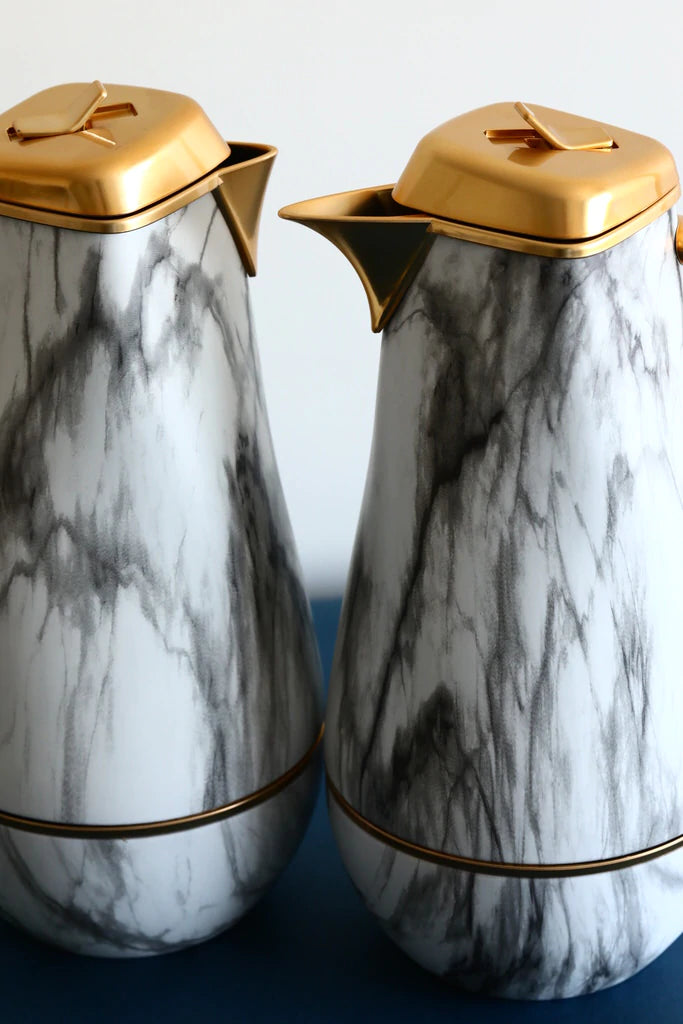 Set of 2 Flasks - Marble