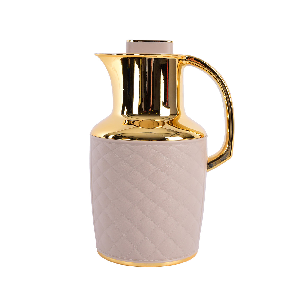 Leather Flask 1 liter - Beige Color