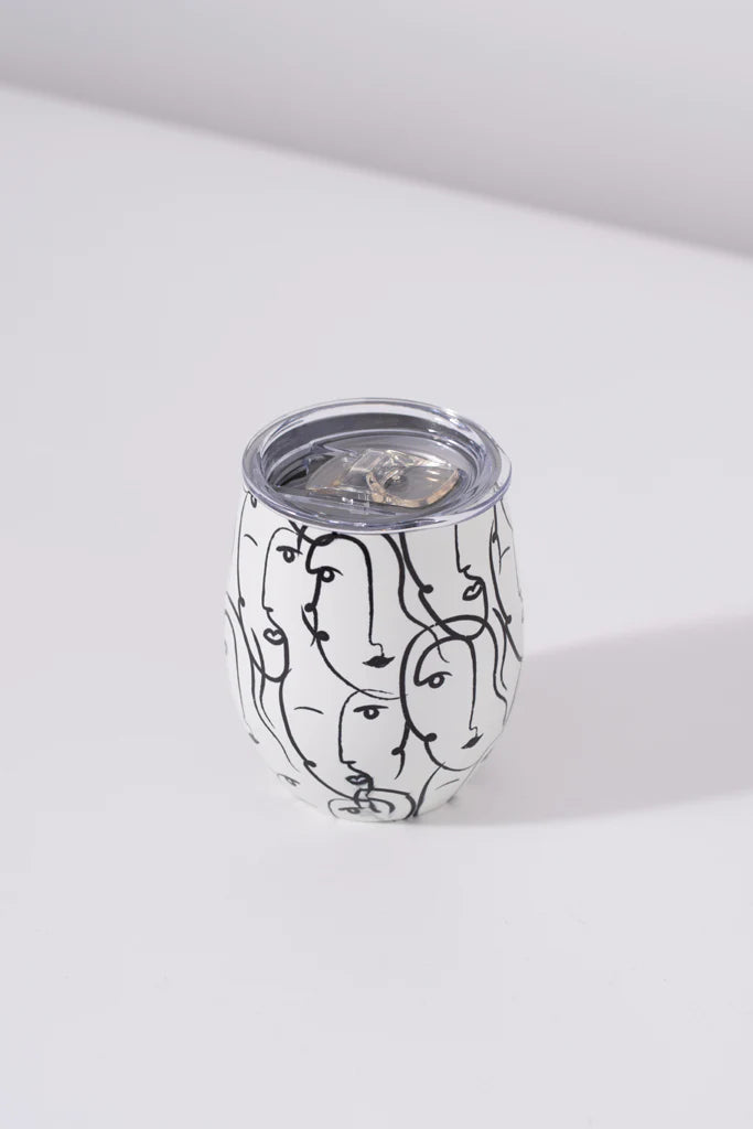 Double wall steel mug