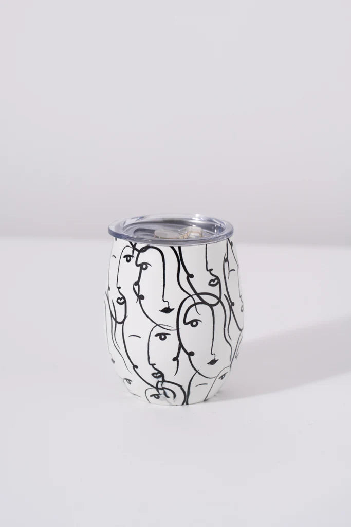Double wall steel mug