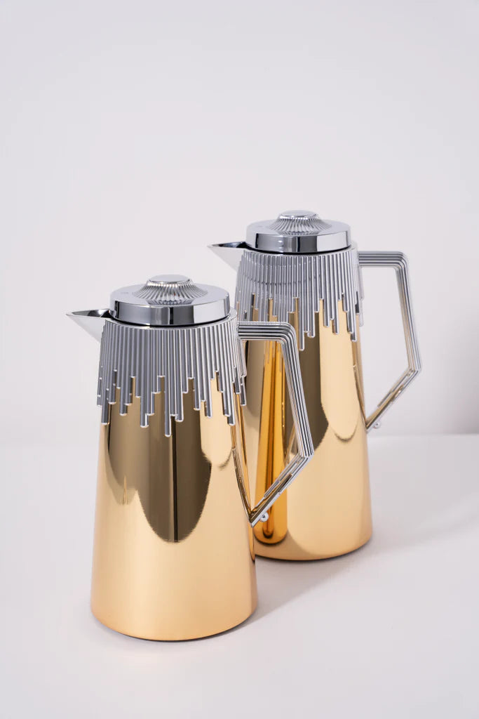 MIRAL Flask Set 2 , Gold Color