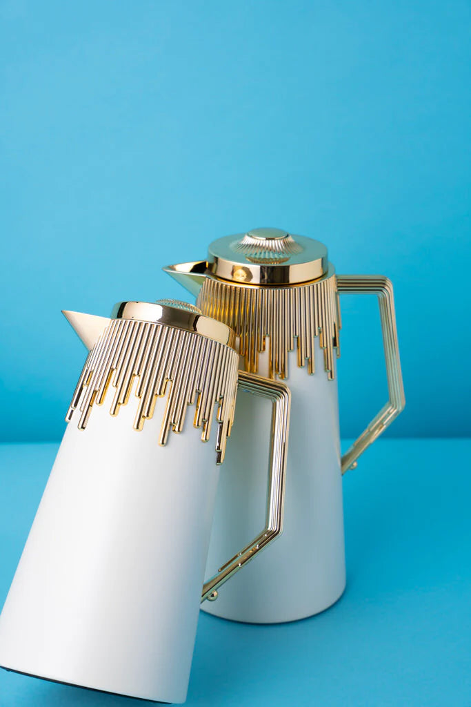 MIRAL Flask Set 2 , White Color
