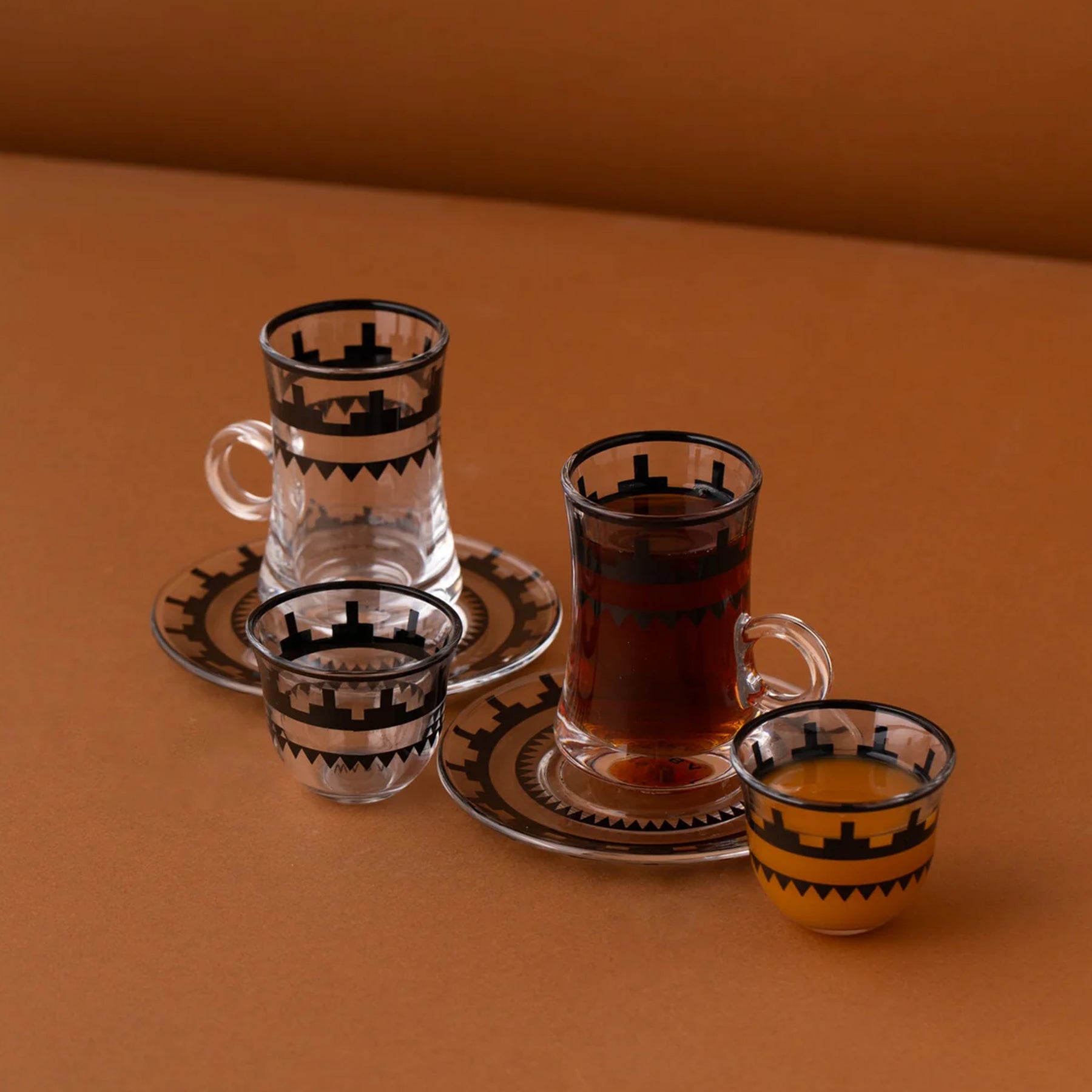 GM12 19pcs Tea and Coffee set - Black