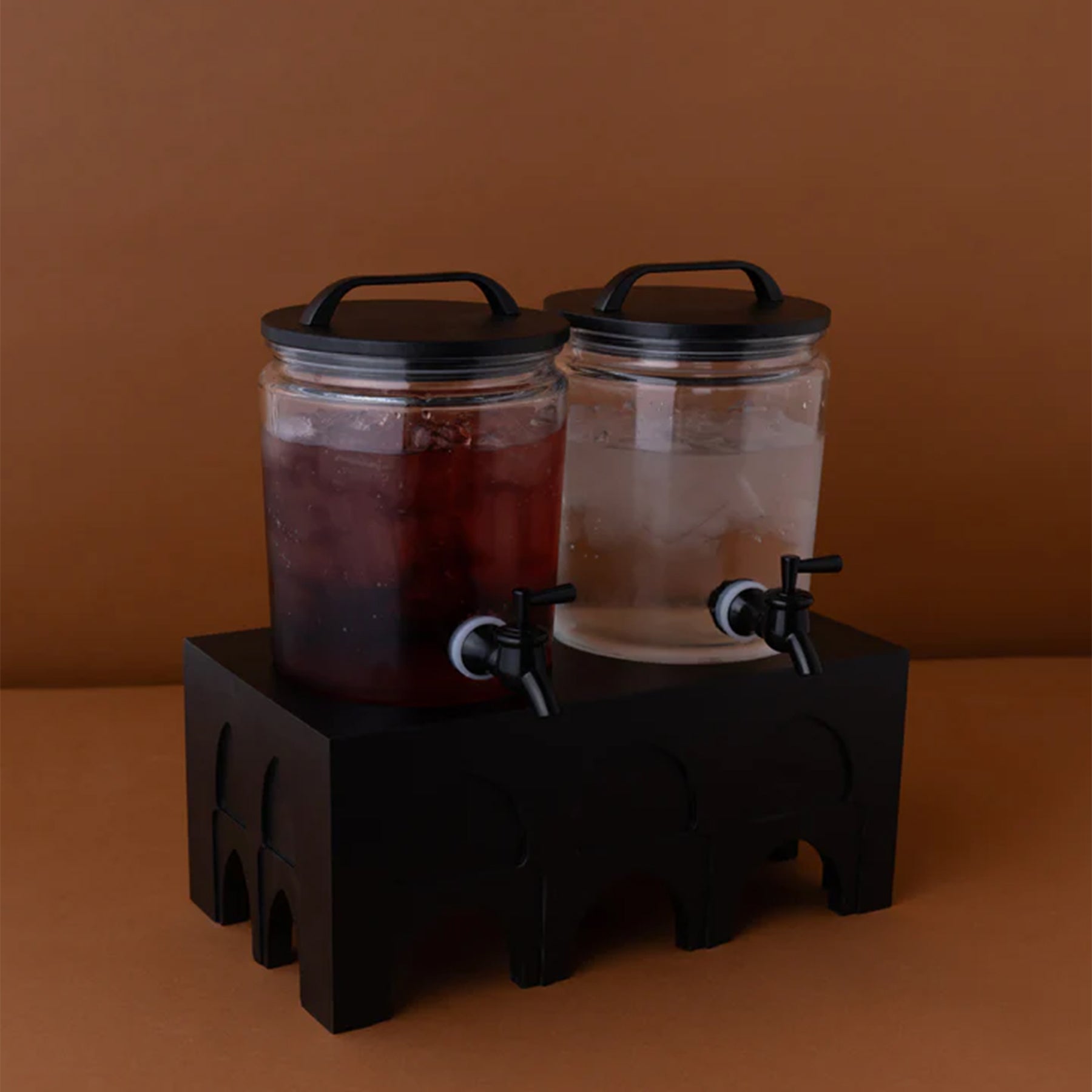 ZW4 Drink Dispenser 4L Set 2 Pcs + Base Black