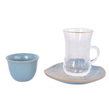 KL64 18pcs Tea and coffee set - blue