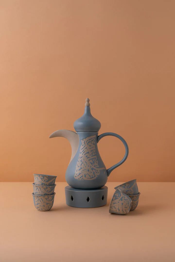 KL2 6pcs Arabic coffee cups set Dallah