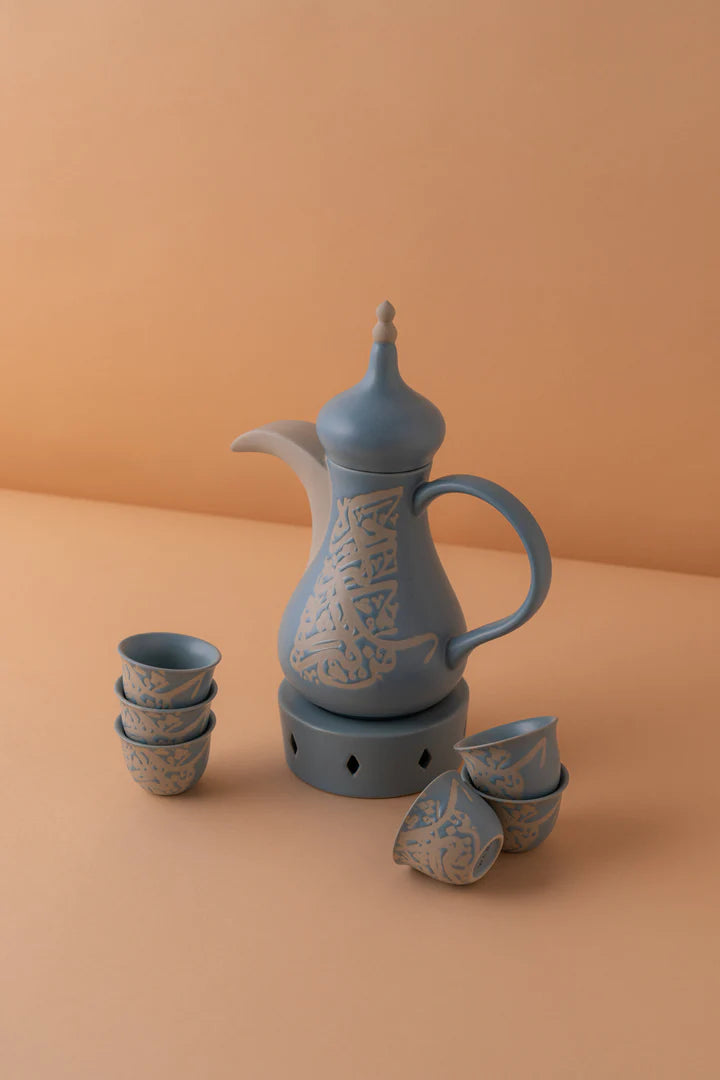 KL2 6pcs Arabic coffee cups set Dallah