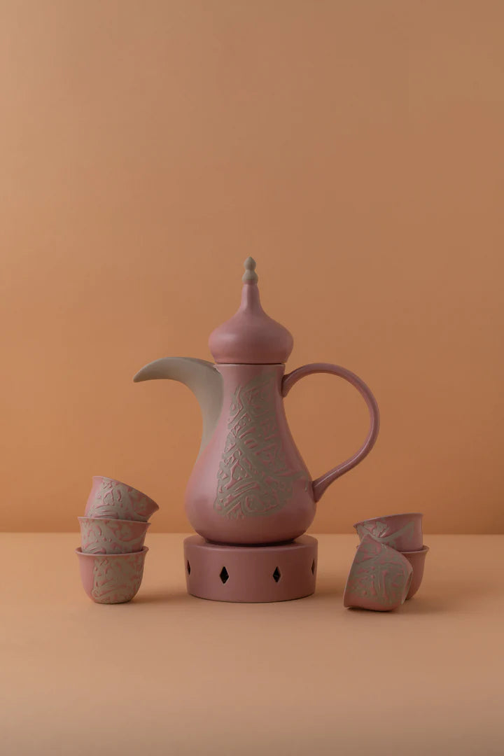 KL2 6pcs Arabic coffee cups set Dallah